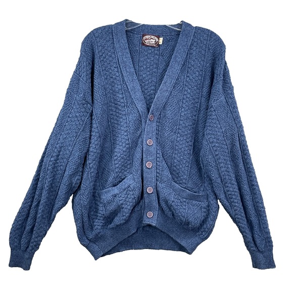 victoria dry goods Other - Vintage Victoria Dry Goods Cardigan Mens Large Indie Grandpa Preppy 90s Made USA